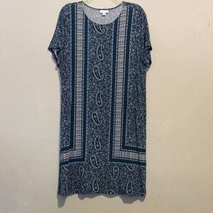 Lot of Two 2 J. Jill Print Dresses LP